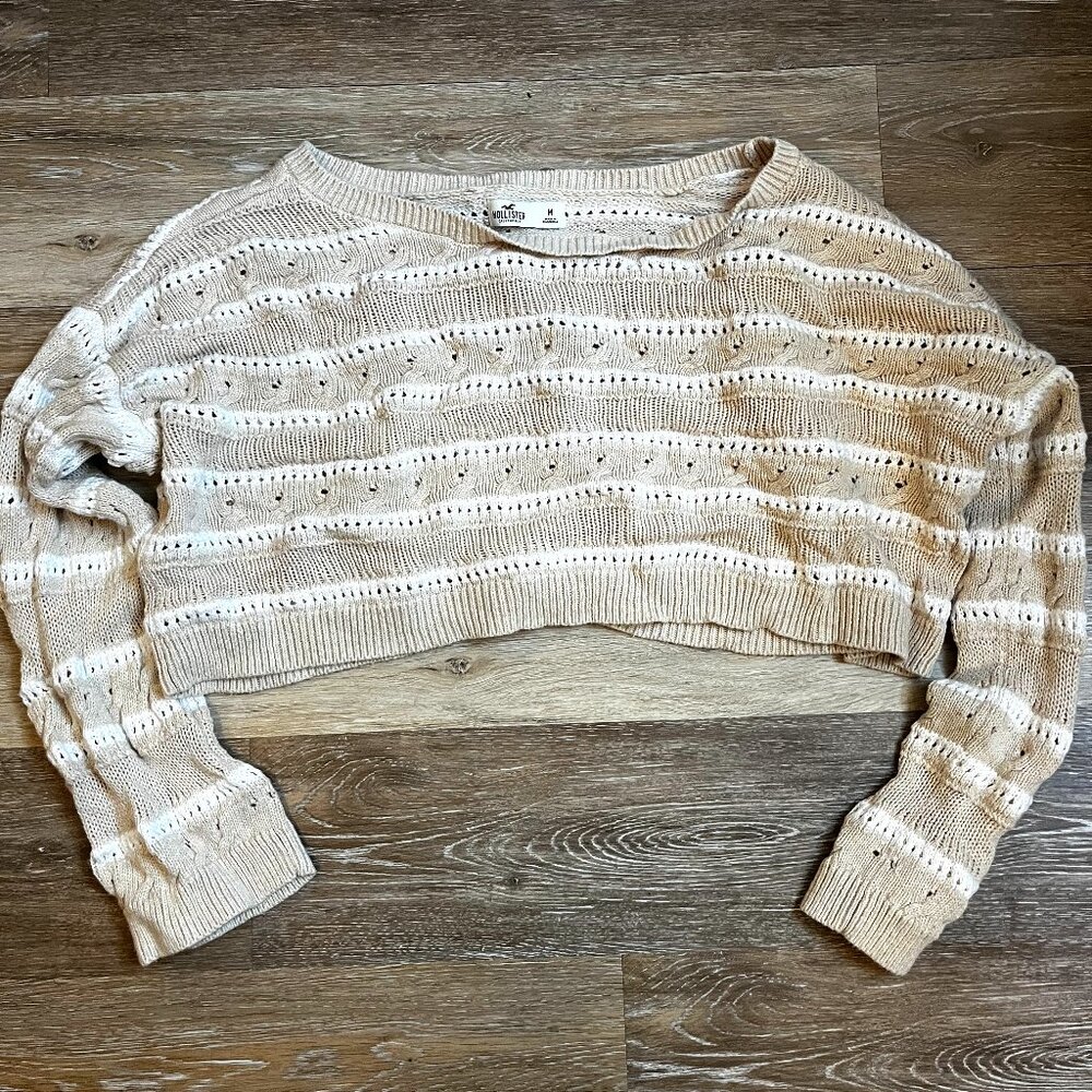 Hollister Knit Oversized Crop Sweater